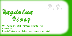 magdolna viosz business card